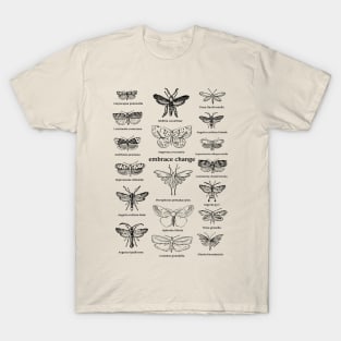 Vintage Butterfly Collection Pattern T-Shirt